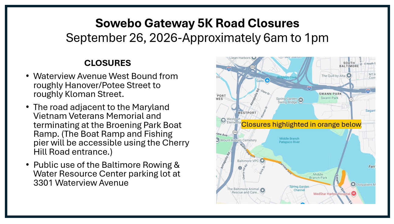 Map of road closure